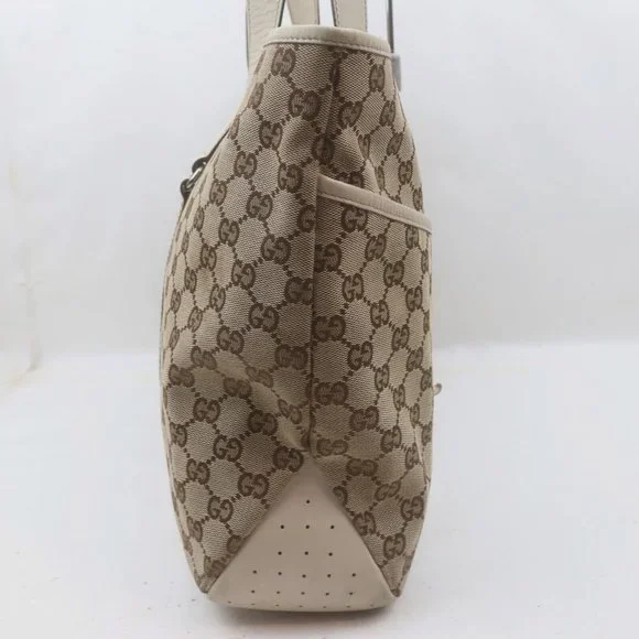 Gucci Tote Bag Brown Canvas - Picture 7 of 13